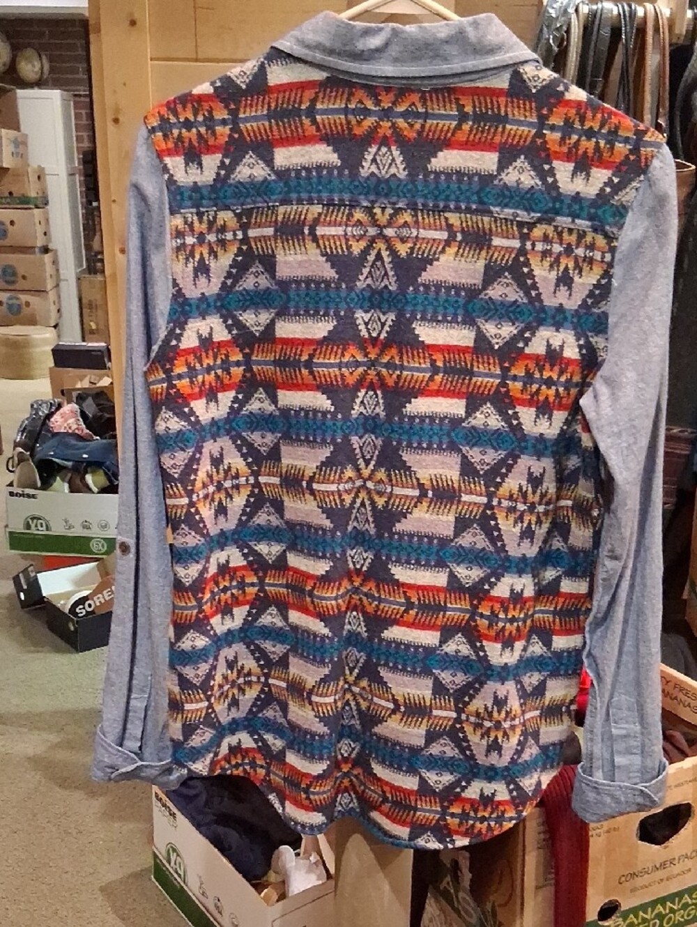 Pendleton / Roxy Wool And Chambray Buttom Up - Picture 4 of 8